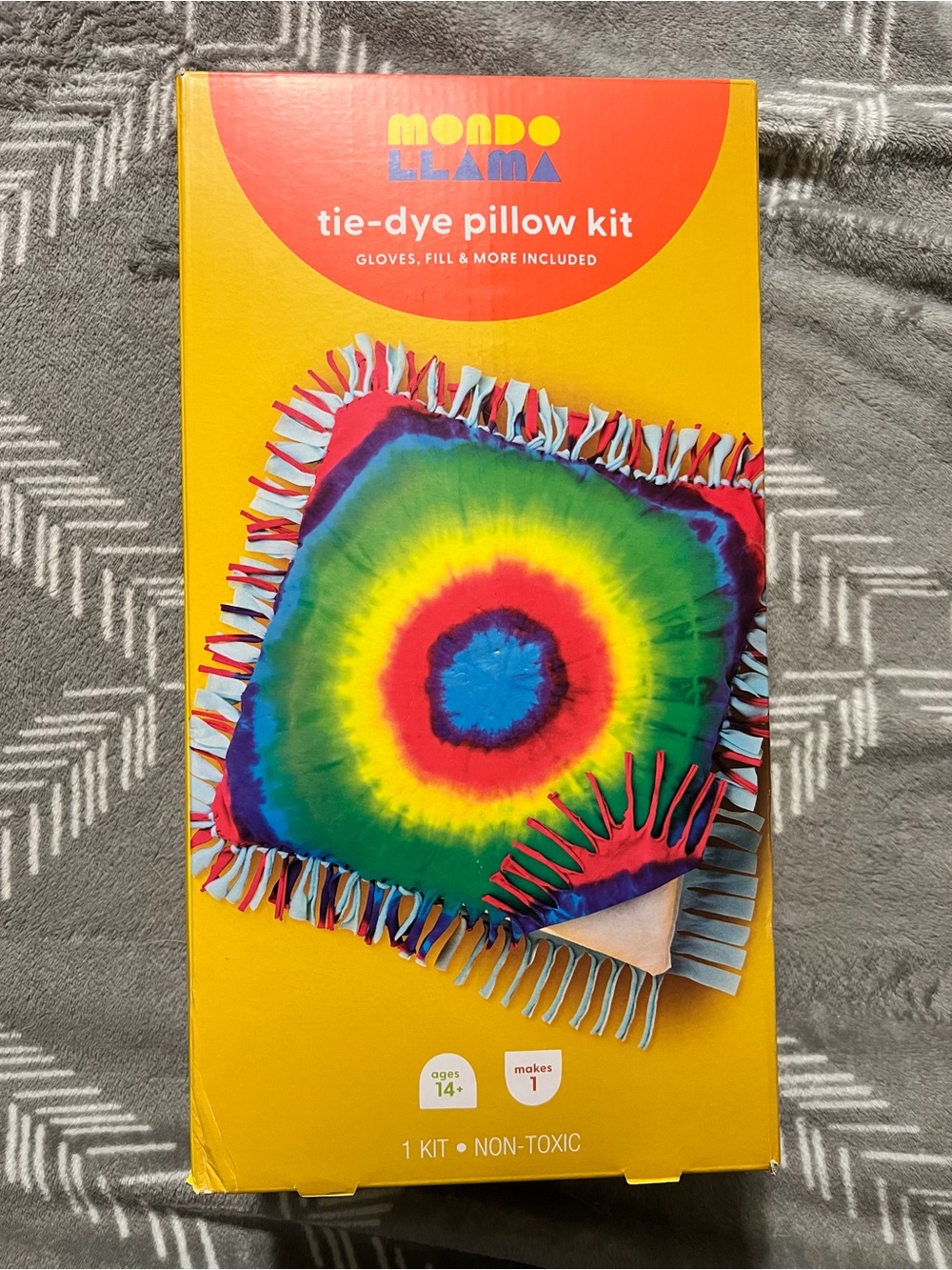 Mondo Llama Tie-Dye Pillow Kit — Multicolor Kids Craft
